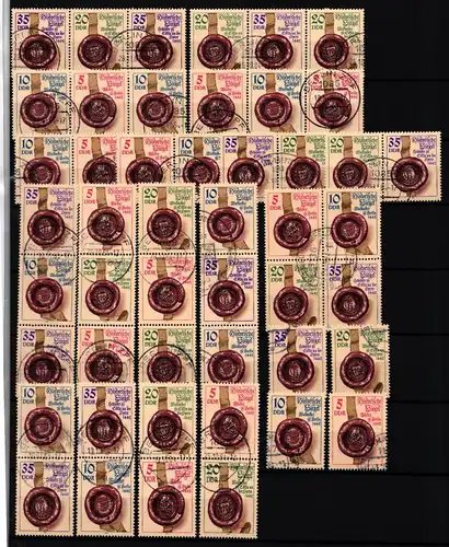 DDR 2884-2887 gestempelt alle Zusammendrucke #JU781