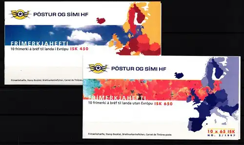 Island 872-873 postfrisch als Markenheftchen #KB698