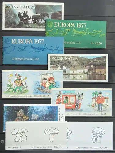 Norwegen Lot Markenheftchen postfrisch 9 Stück #KB696