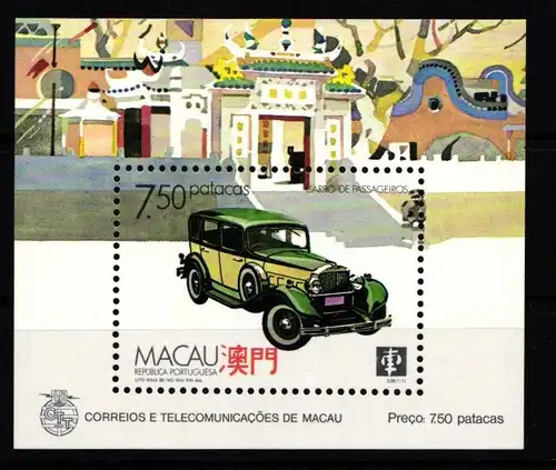 Macau Block 8 postfrisch #KB738