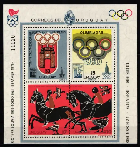 Uruguay Block 41 postfrisch #KB758