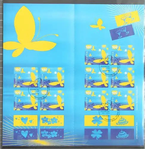 Schweiz MH 0-142 gestempelt Schmetterlinge #KB782