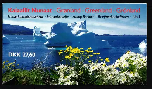 Dänemark Grönland 126+189, 84+101 postfrisch als Markenheftchen #KK090