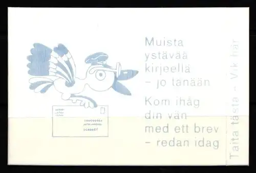 Finnland 785ll, 818ll, 824ll postfrisch als Markenheftchen #KK152