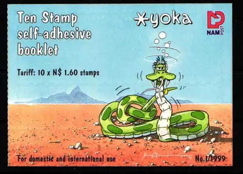 Namibia 972-981 postfrisch als Markenheftchen #KK181
