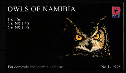 Namibia 937-941 postfrisch als Markenheftchen #KK176