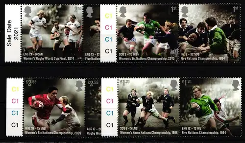 Großbritannien 4872-4879 postfrisch Rugby #KN464