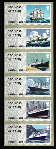 Großbritannien Automatenmarken 139-144 postfrisch #KN484