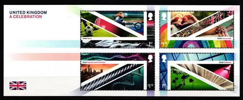 Großbritannien 4724-4727 als Block 140 postfrisch #KM734