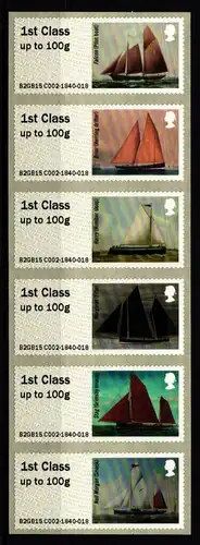 Großbritannien Automatenmarken 81-86 postfrisch #KM785