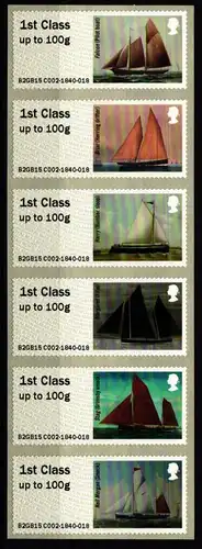 Großbritannien Automatenmarken 81-86 postfrisch #KM796