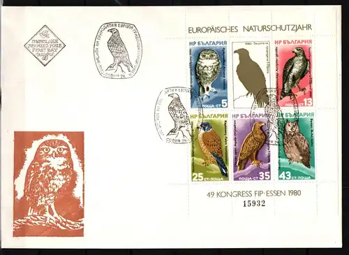 Bulgarien Block 105 gestempelt als FDC #KG961