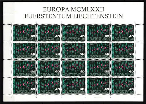 Liechtenstein Kleinbogen 564 gestempelt #KG648