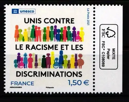 Frankreich Dienstmarken Unesco 84 postfrisch #KM227