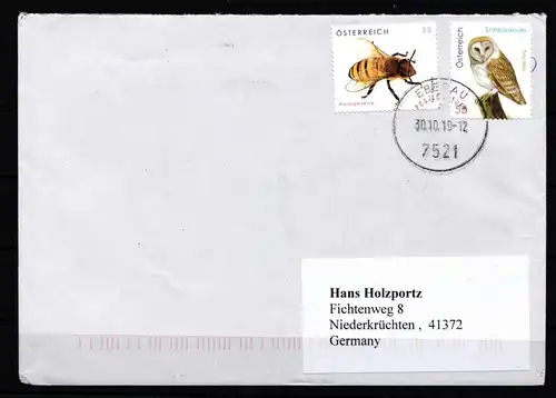 Österreich 2800 gestempelt auf Brief #KJ263