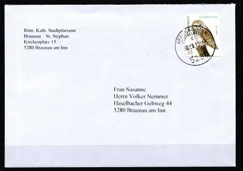 Österreich 2800 gestempelt auf Brief #KJ262