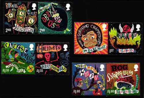 Großbritannien 4414-4421 postfrisch 4 Paare #KN020