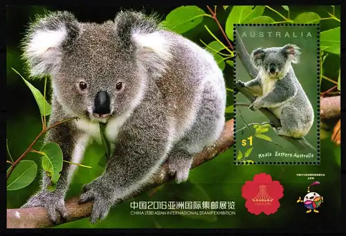 Australien 2328 postfrisch als Block, Briefmarkenausstellung China #KN919