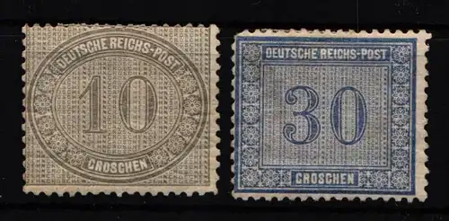 Deutsches Reich 12-13 mit Falz siehe Zähnung #KM914
