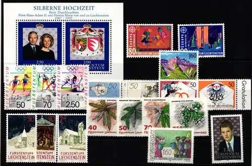 Liechtenstein Jahrgang 1992 postfrisch #KO470