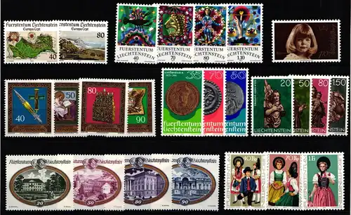 Liechtenstein Jahrgang 1977 postfrisch #KO455