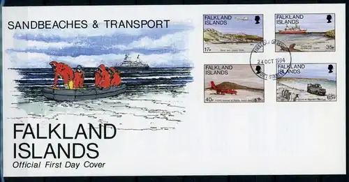 Falkland Inseln 626-629 Flugzeuge Ersttagesbrief/FDC #GI553