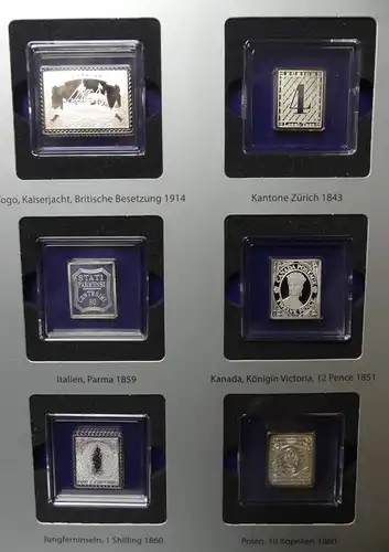 Alle Welt Sammlung die wertvollsten Briefmarken der Welt in Silber #LY475