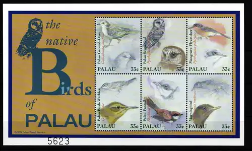 Palau Inseln 1667-1672 postfrisch als Kleinbogen #KO819