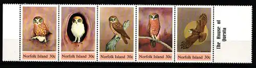 Norfolk Inseln 339-343 postfrisch als Fünferstreifen #KO815