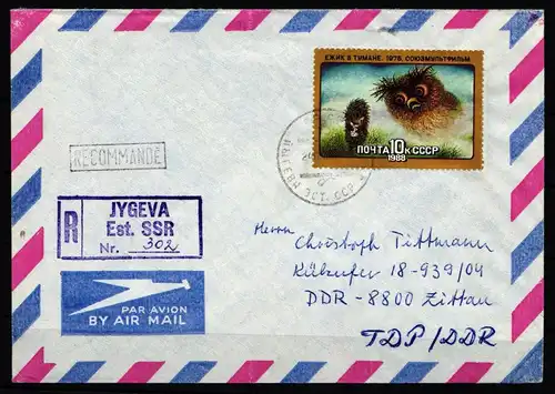 Sowjetunion 5801 gestempelt auf Brief #KO845