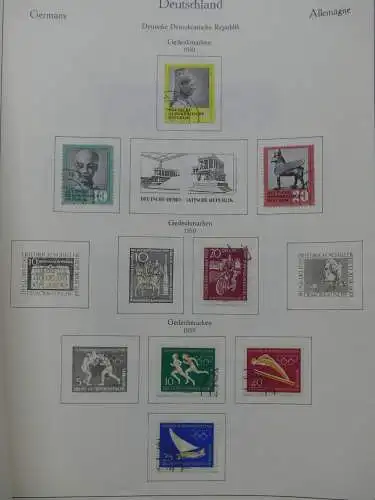 DDR ab 1949 bis 1970er Jahre gestempelt besammelt #LY449