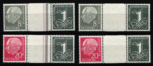 BRD Bund Zd WZ 15-16 aIV Y II und WZ 15-16 b Y II postfrisch geprüft BPP #KO544