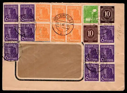 Alliierte Besetzung 946 c gestempelt auf Brief, Farbbestimmung ArGe #KO571