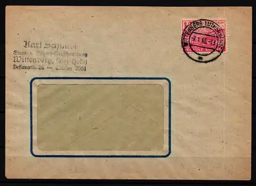 SBZ 86 wa A gestempelt auf Brief, geprüft Kurze BPP #KO579