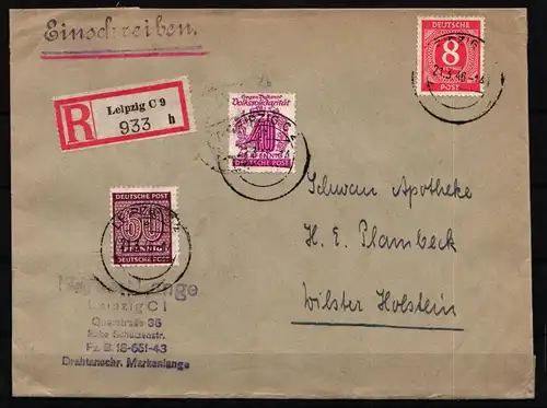 SBZ 137 X a und 148 b gestempelt auf Brief, geprüft Ströh BPP #KO577