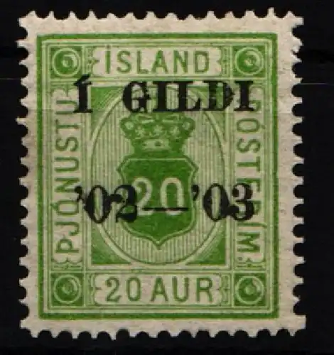 Island 15 A postfrisch gez 14:13 1/2 #KE248