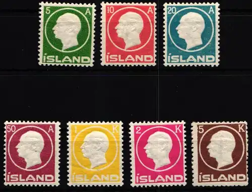 Island 69-75 postfrisch Nr. 69 mit Falz #KE265