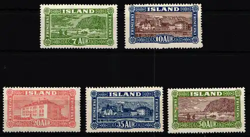 Island 114-118 postfrisch #KE281