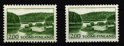 Finnland 587 x und 587 y postfrisch #KE863