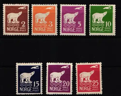 Norwegen 109-115 postfrisch #KE916