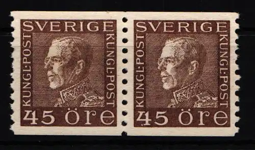 Schweden 194 II W A postfrisch als Paar #KF184