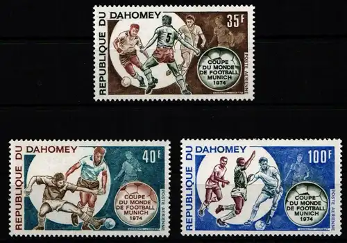 Dahomey 539-541 postfrisch Fußball #KO212