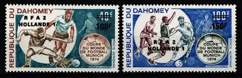 Dahomey 574-575 postfrisch Fußball #KO215