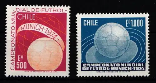 Chile 804-805 postfrisch Fußball #KO231