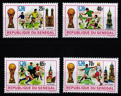 Senegal 553-556 postfrisch Fußball #KO237