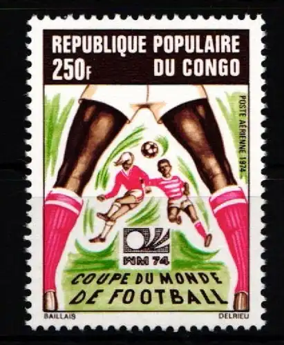 Kongo Brazzaville 411 postfrisch Fußball #KO235