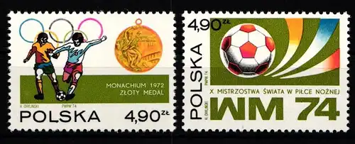 Polen 2315-2316 postfrisch Fußball #KO228