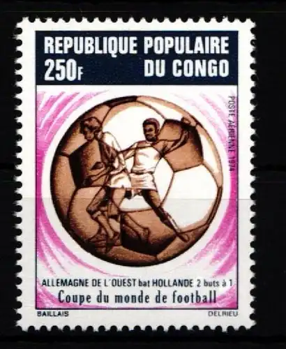 Kongo Brazzaville 416 postfrisch Fußball #KO236