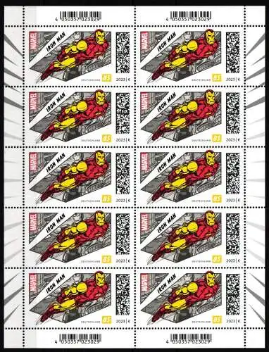 BRD Bund 3784 postfrisch als Bogen, Iron Man #KM520
