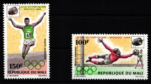Mali 176-177 postfrisch Olympische Spiele 1968 Mexico #KO124